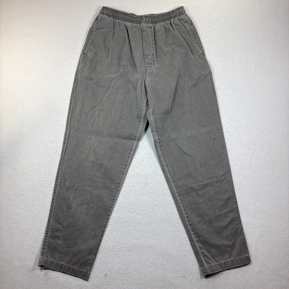 City Streets Casual Pants Men Size Medium Gray Drawstring Side‎ and Back Pockets